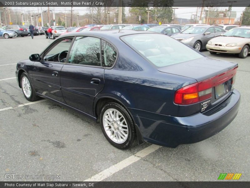 Mystic Blue Pearl / Gray 2003 Subaru Legacy L Sedan