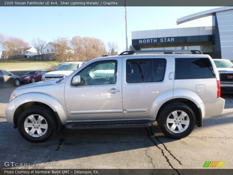 Silver Lightning Metallic / Graphite 2005 Nissan Pathfinder LE 4x4