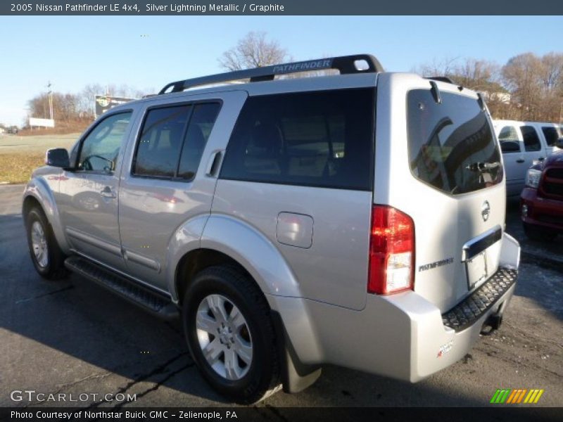 Silver Lightning Metallic / Graphite 2005 Nissan Pathfinder LE 4x4