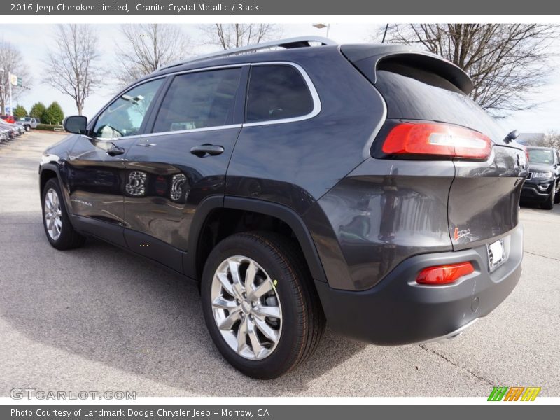 Granite Crystal Metallic / Black 2016 Jeep Cherokee Limited