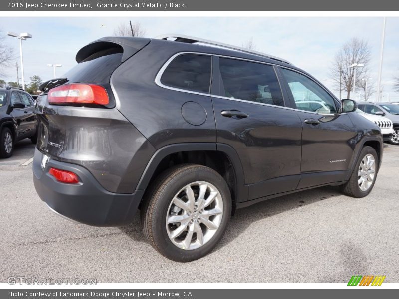Granite Crystal Metallic / Black 2016 Jeep Cherokee Limited