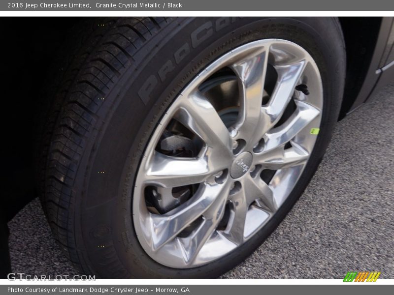 Granite Crystal Metallic / Black 2016 Jeep Cherokee Limited