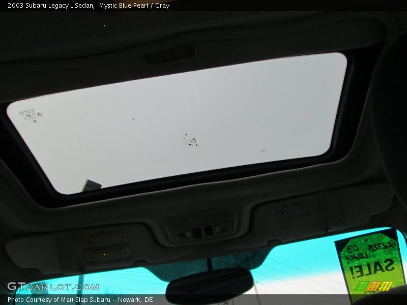 Mystic Blue Pearl / Gray 2003 Subaru Legacy L Sedan