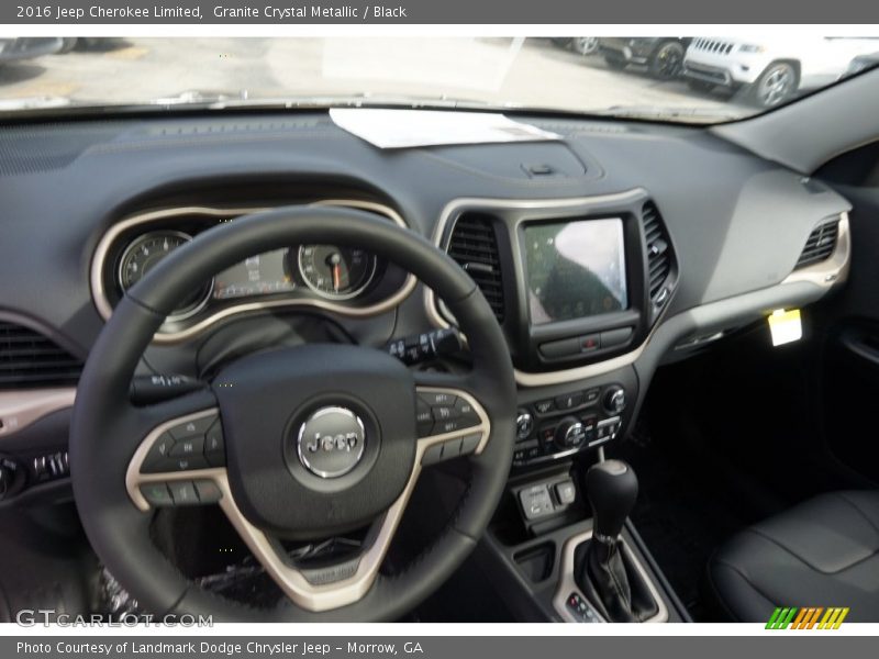 Granite Crystal Metallic / Black 2016 Jeep Cherokee Limited