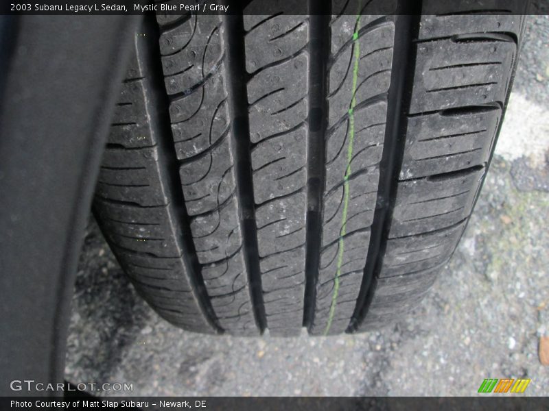 Mystic Blue Pearl / Gray 2003 Subaru Legacy L Sedan