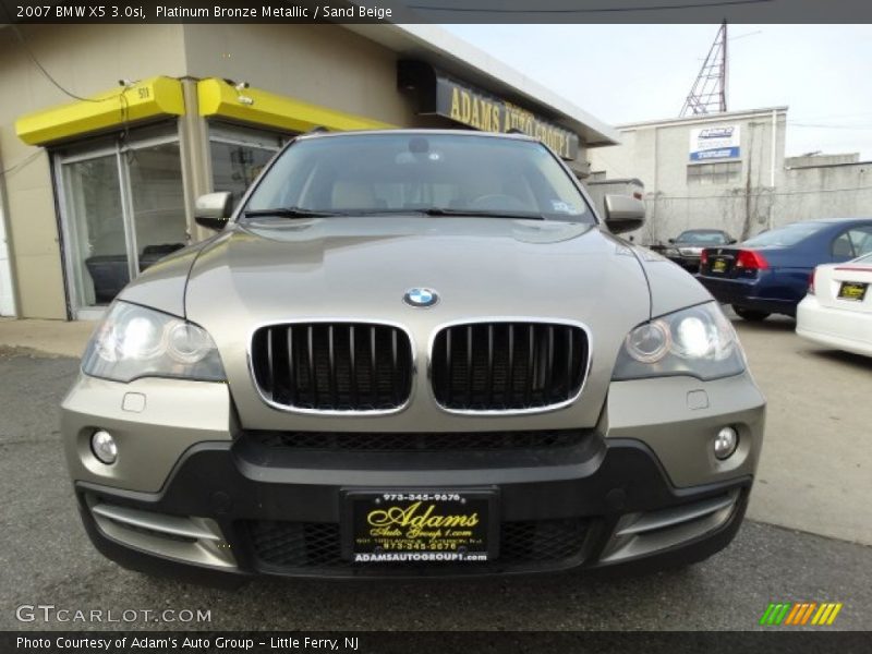 Platinum Bronze Metallic / Sand Beige 2007 BMW X5 3.0si