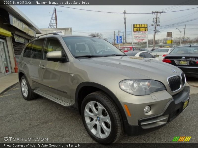 Platinum Bronze Metallic / Sand Beige 2007 BMW X5 3.0si
