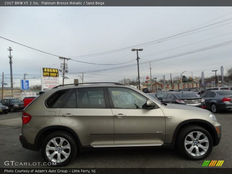 Platinum Bronze Metallic / Sand Beige 2007 BMW X5 3.0si