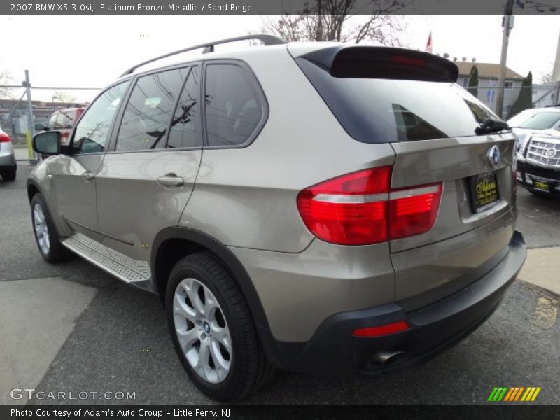 Platinum Bronze Metallic / Sand Beige 2007 BMW X5 3.0si