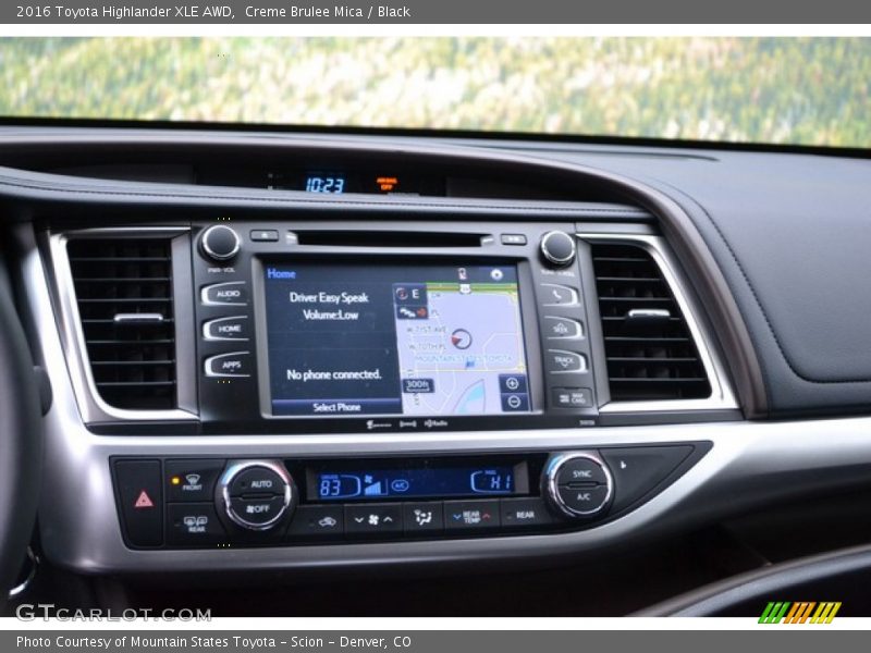 Creme Brulee Mica / Black 2016 Toyota Highlander XLE AWD