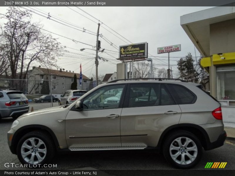 Platinum Bronze Metallic / Sand Beige 2007 BMW X5 3.0si