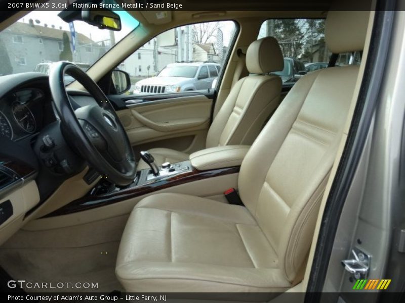 Platinum Bronze Metallic / Sand Beige 2007 BMW X5 3.0si