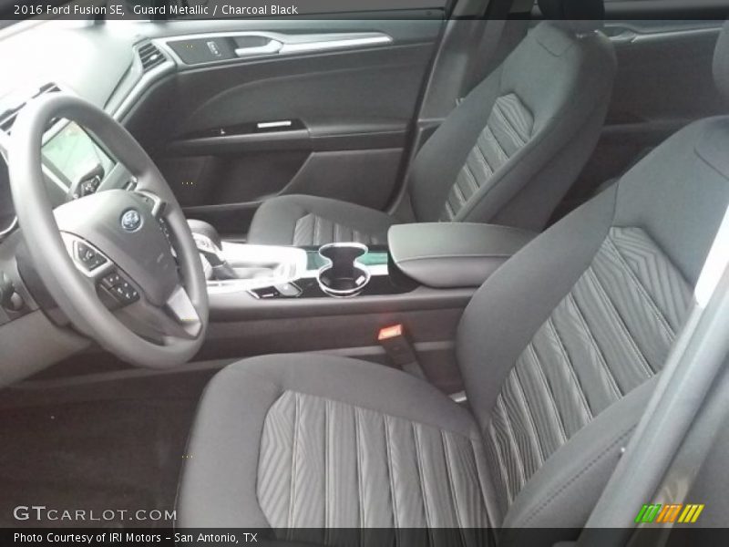 Guard Metallic / Charcoal Black 2016 Ford Fusion SE