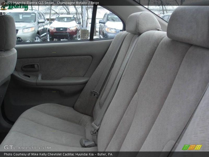 Champagne Metallic / Beige 2005 Hyundai Elantra GLS Sedan