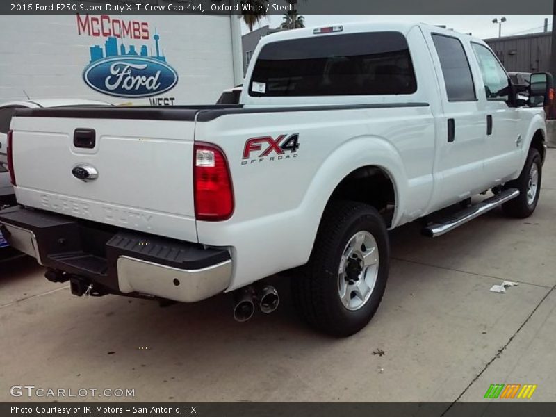 Oxford White / Steel 2016 Ford F250 Super Duty XLT Crew Cab 4x4