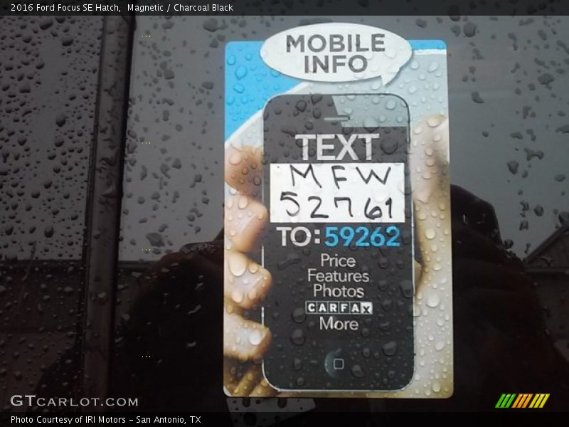 Magnetic / Charcoal Black 2016 Ford Focus SE Hatch