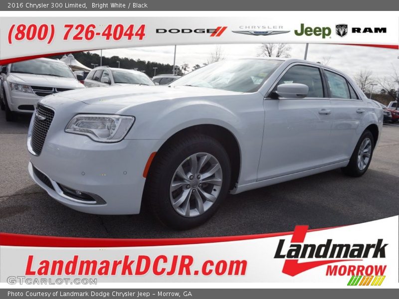 Bright White / Black 2016 Chrysler 300 Limited
