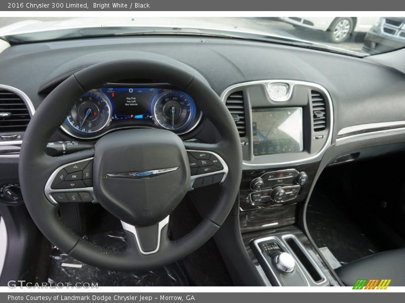 Bright White / Black 2016 Chrysler 300 Limited