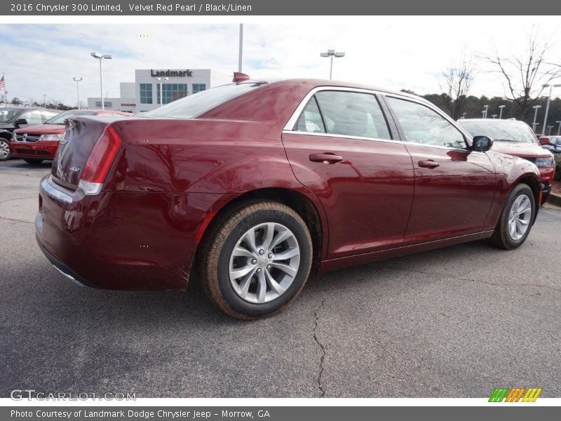 Velvet Red Pearl / Black/Linen 2016 Chrysler 300 Limited
