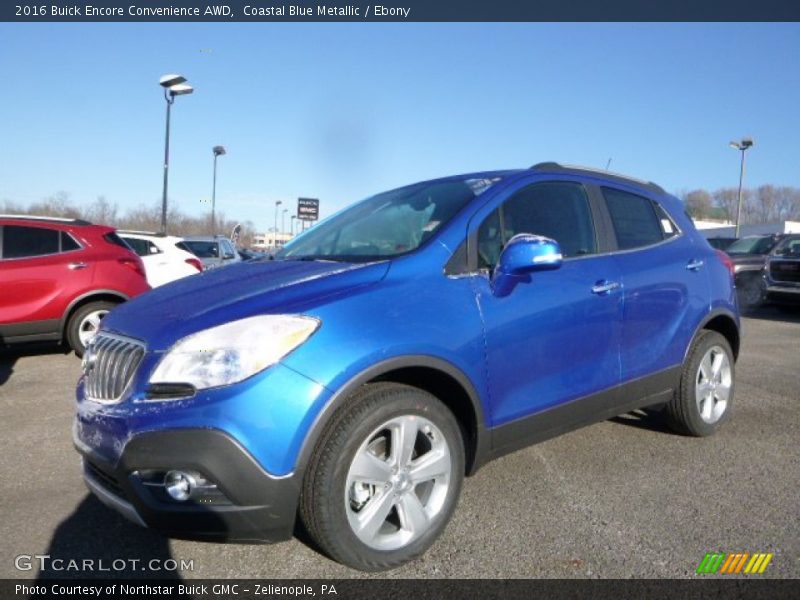 Coastal Blue Metallic / Ebony 2016 Buick Encore Convenience AWD