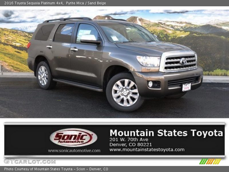Pyrite Mica / Sand Beige 2016 Toyota Sequoia Platinum 4x4