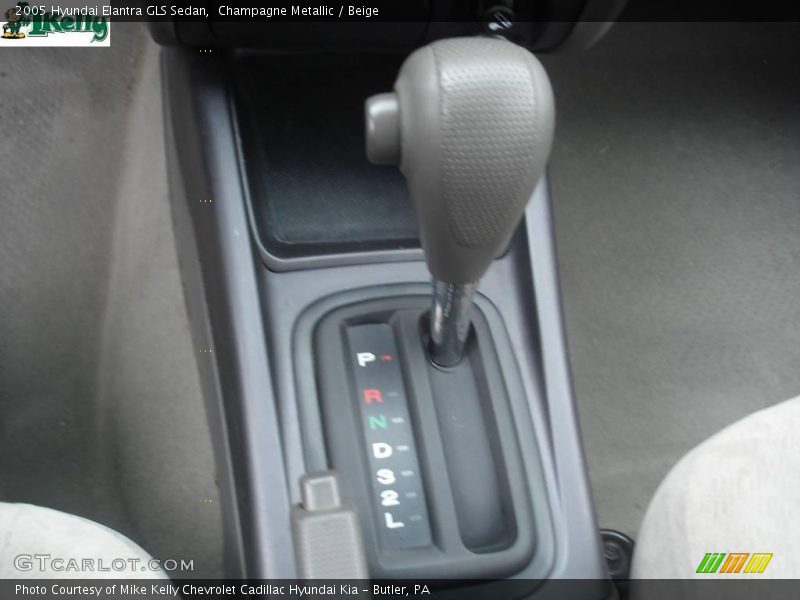 Champagne Metallic / Beige 2005 Hyundai Elantra GLS Sedan