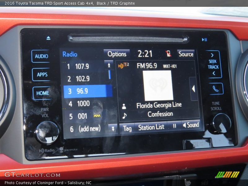 Controls of 2016 Tacoma TRD Sport Access Cab 4x4