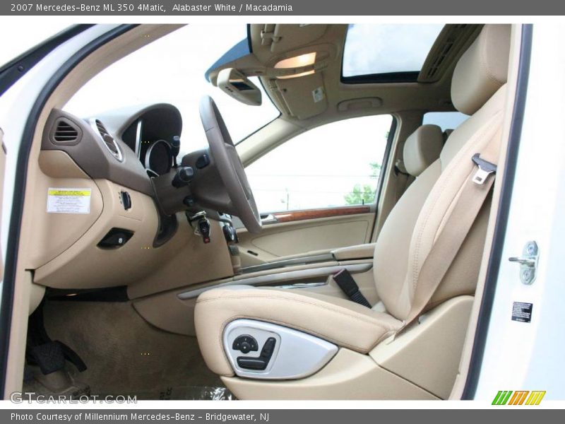 Alabaster White / Macadamia 2007 Mercedes-Benz ML 350 4Matic