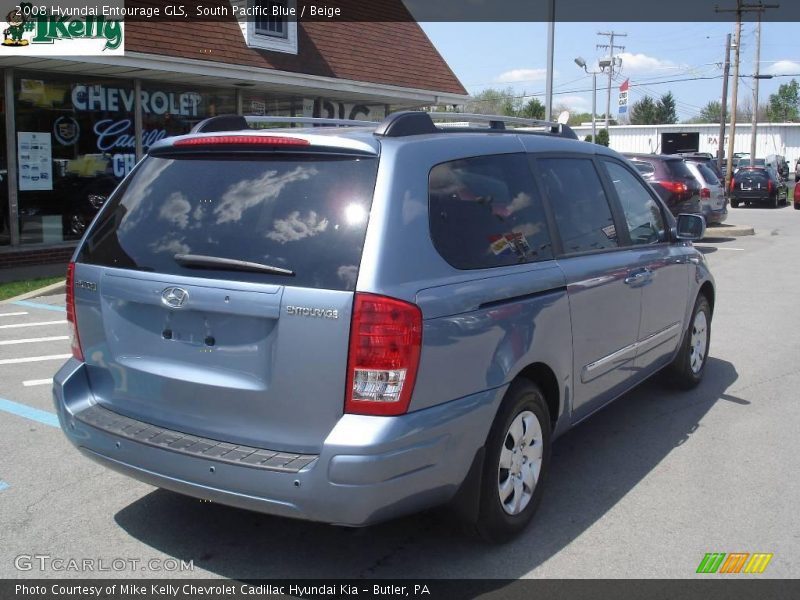 South Pacific Blue / Beige 2008 Hyundai Entourage GLS