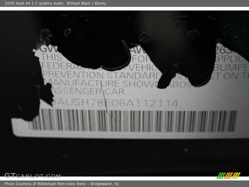 Brilliant Black / Ebony 2006 Audi A4 3.2 quattro Avant