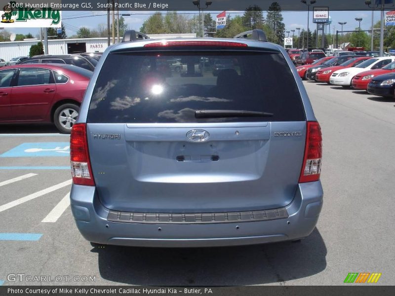South Pacific Blue / Beige 2008 Hyundai Entourage GLS