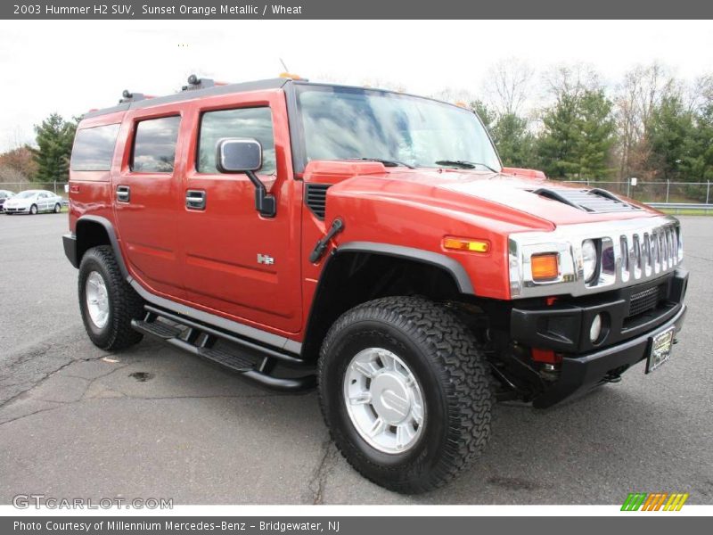 Sunset Orange Metallic / Wheat 2003 Hummer H2 SUV