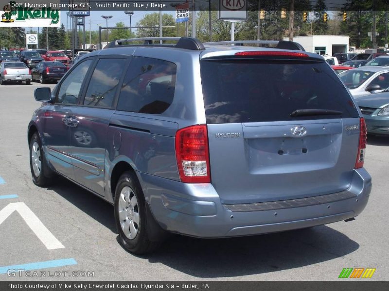 South Pacific Blue / Beige 2008 Hyundai Entourage GLS