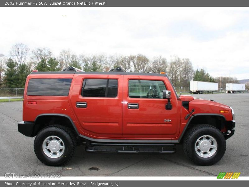 Sunset Orange Metallic / Wheat 2003 Hummer H2 SUV
