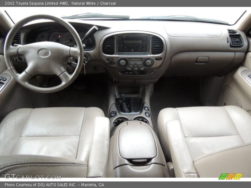 Natural White / Charcoal 2002 Toyota Sequoia Limited 4WD