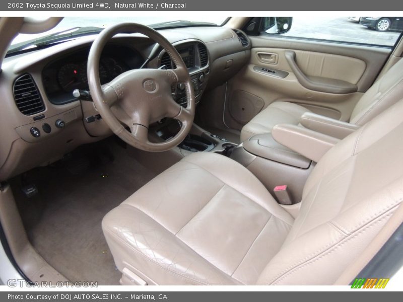 Natural White / Charcoal 2002 Toyota Sequoia Limited 4WD