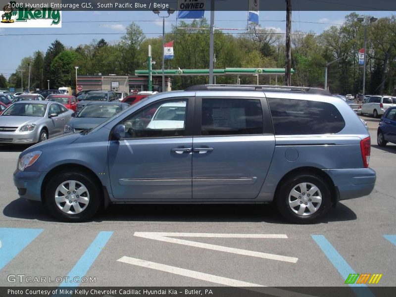 South Pacific Blue / Beige 2008 Hyundai Entourage GLS