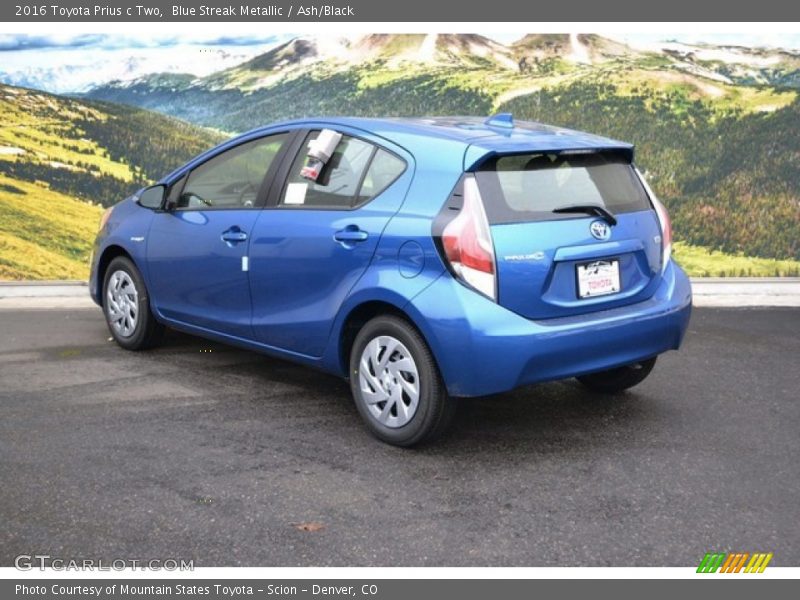 Blue Streak Metallic / Ash/Black 2016 Toyota Prius c Two