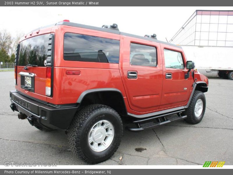 Sunset Orange Metallic / Wheat 2003 Hummer H2 SUV