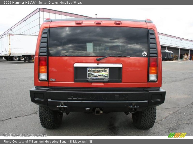 Sunset Orange Metallic / Wheat 2003 Hummer H2 SUV
