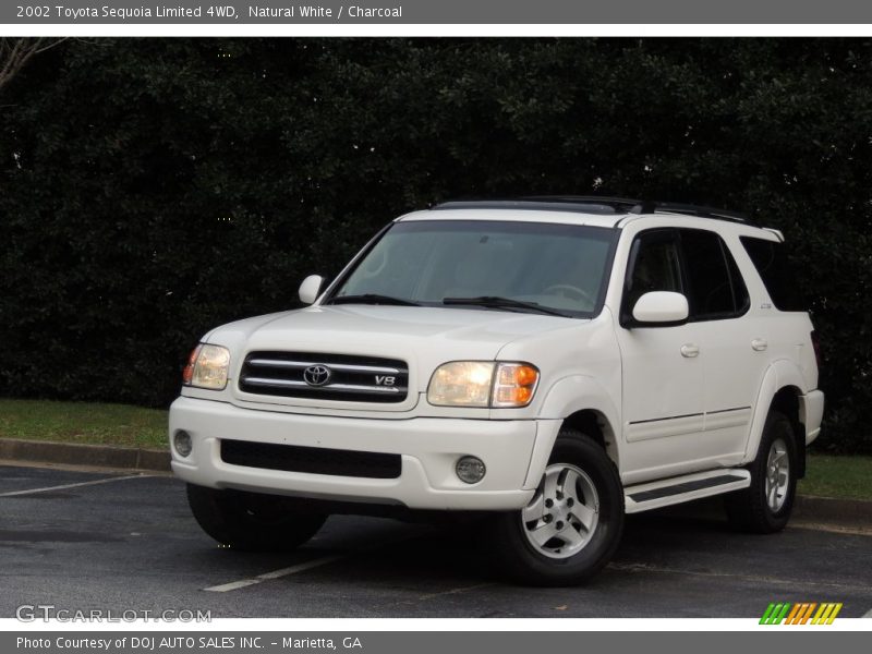 Natural White / Charcoal 2002 Toyota Sequoia Limited 4WD