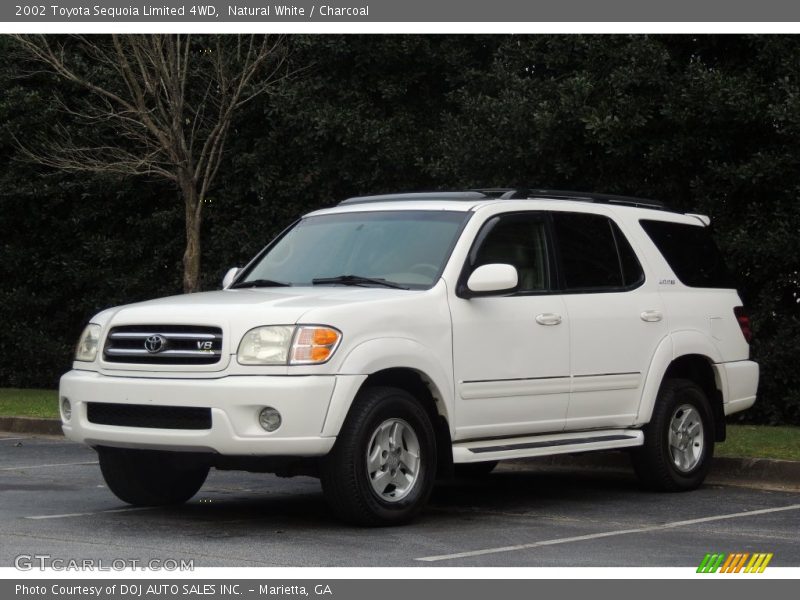 Natural White / Charcoal 2002 Toyota Sequoia Limited 4WD