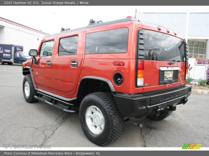 Sunset Orange Metallic / Wheat 2003 Hummer H2 SUV