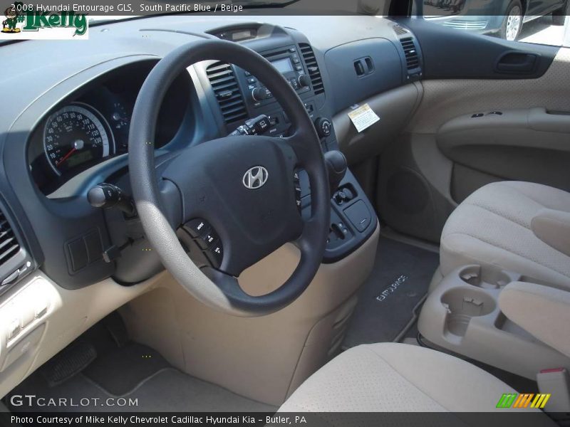 South Pacific Blue / Beige 2008 Hyundai Entourage GLS