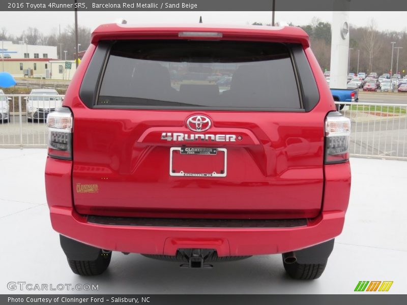 Barcelona Red Metallic / Sand Beige 2016 Toyota 4Runner SR5