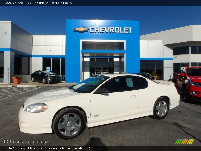 White / Ebony 2006 Chevrolet Monte Carlo SS