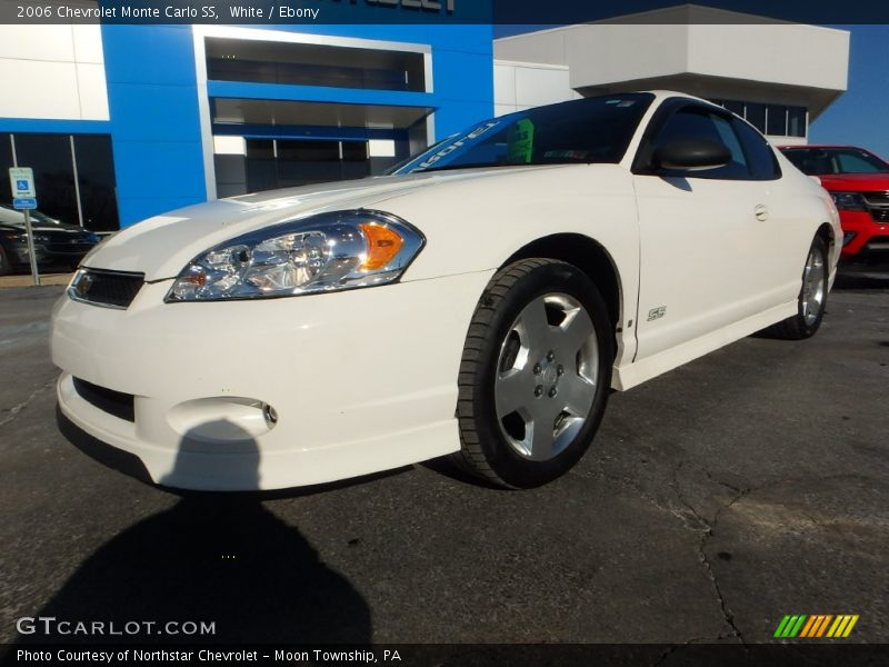 White / Ebony 2006 Chevrolet Monte Carlo SS