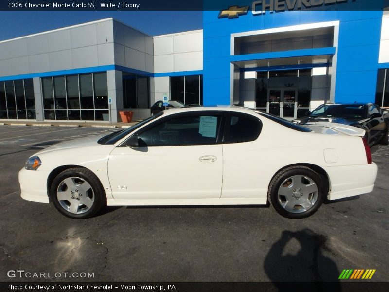 White / Ebony 2006 Chevrolet Monte Carlo SS