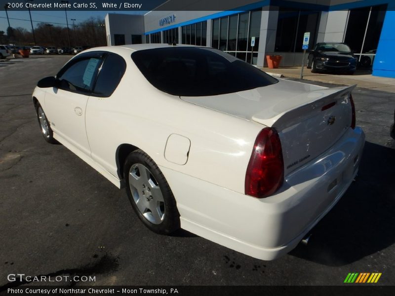 White / Ebony 2006 Chevrolet Monte Carlo SS