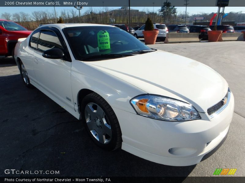 White / Ebony 2006 Chevrolet Monte Carlo SS